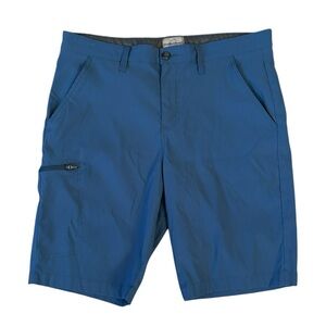 Weatherproof Regular Fit Blue Cargo Shorts Size 36